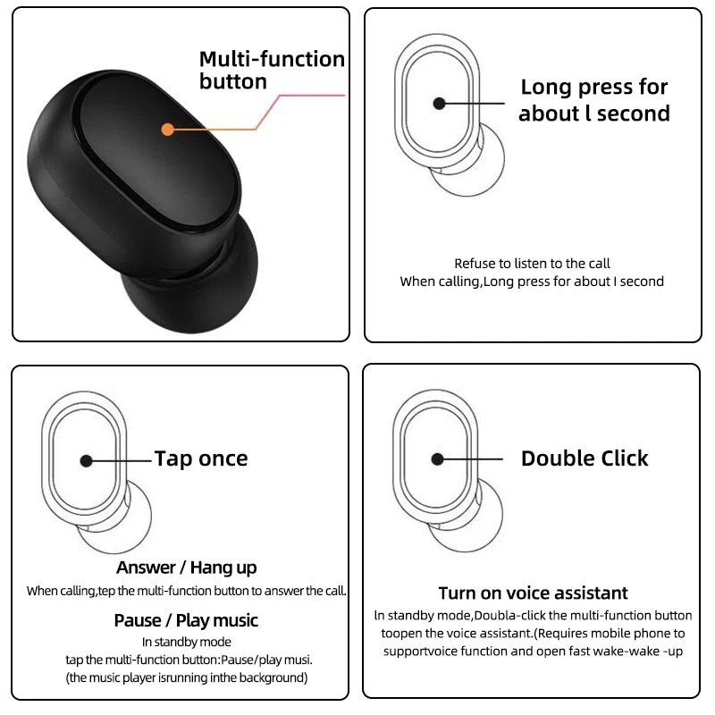 Audífonos Xiaomi Redmi AirDots Bluetooth